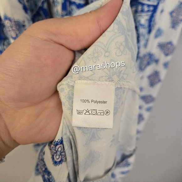 Raishma Maya Blue Cotton Dress - Picture 8 of 9